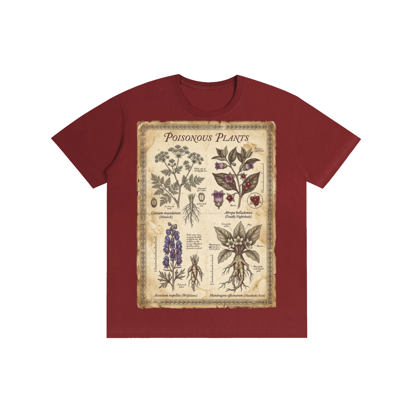 Poisonous Plants Botanical Graphic Tee
