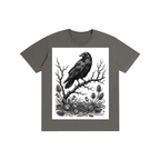 Gothic Raven & Thorns Graphic Tee