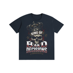 "King of Bad Decisions" Crowned Skull Graphic Tee