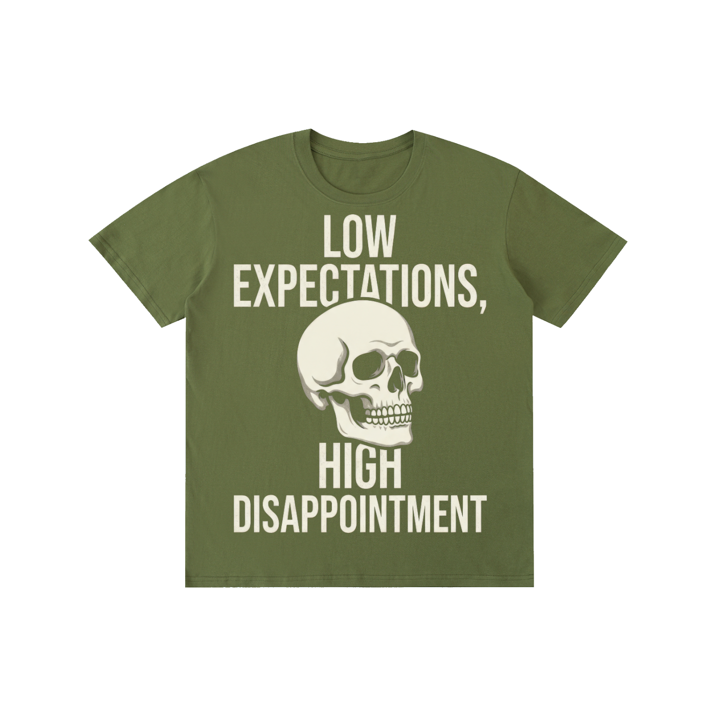 Low Expectations, High Disappointment Skeleton Tee