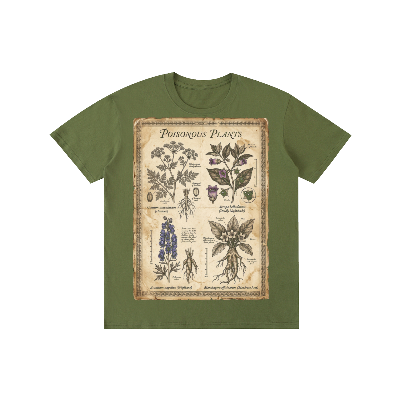 Poisonous Plants Botanical Graphic Tee
