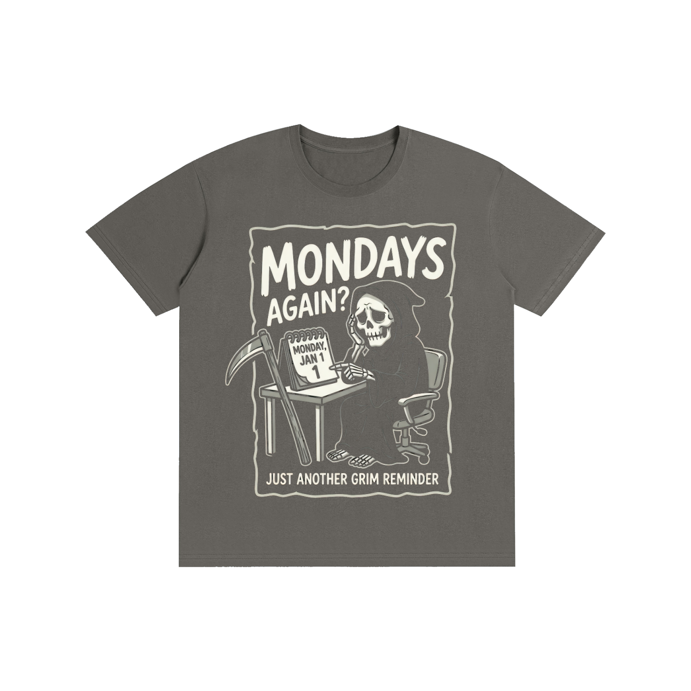 Mondays Again Grim Reaper Graphic Tee